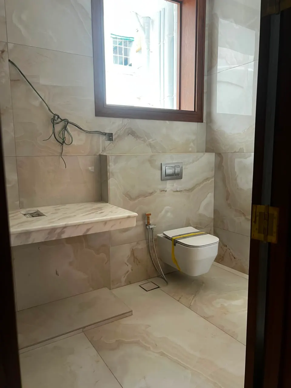 Rosmead Place under construction: a bathroom, not yet complete
